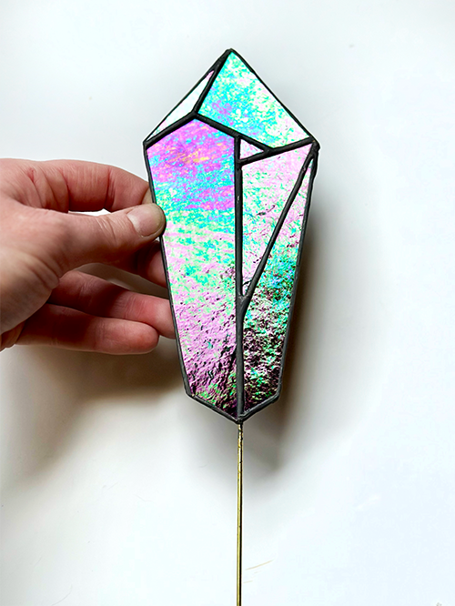 Crystal Stained Glass Plant Stakes