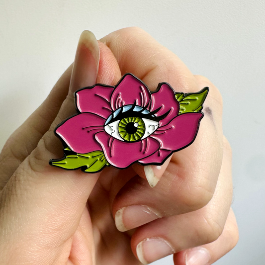 Eye-Bloom Enamel Pin
