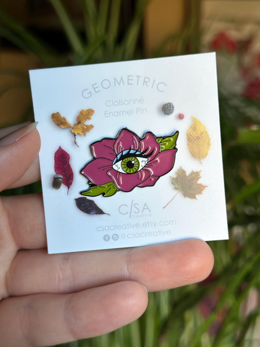 Eye-Bloom Enamel Pin