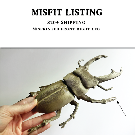 MISFIT LISTING - Giant Beetle - Gold Stag