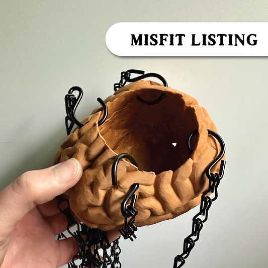 MISFIT LISTING - Brain Planter (4"x5")