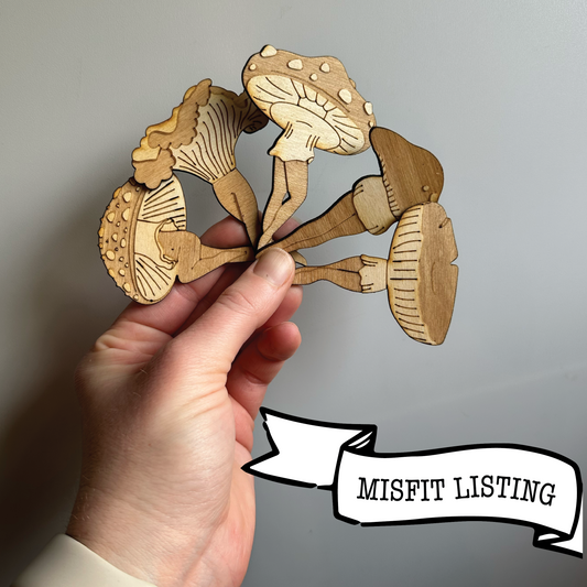 MISFIT LISTING - Mushroom Ladies Magnets