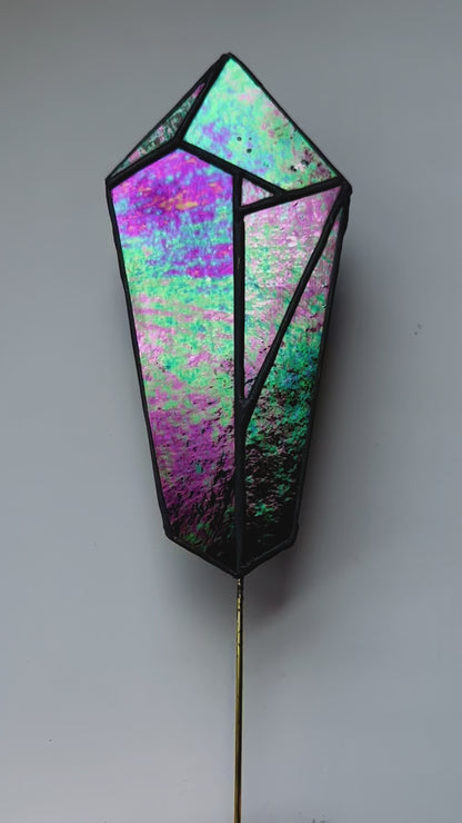 Crystal Stained Glass Plant Stakes