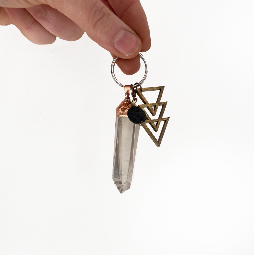 Dipped Crystal Keychain