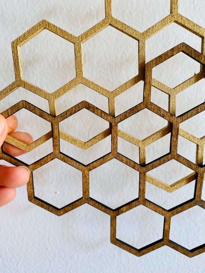 Bee Honeycomb Wall Hanging