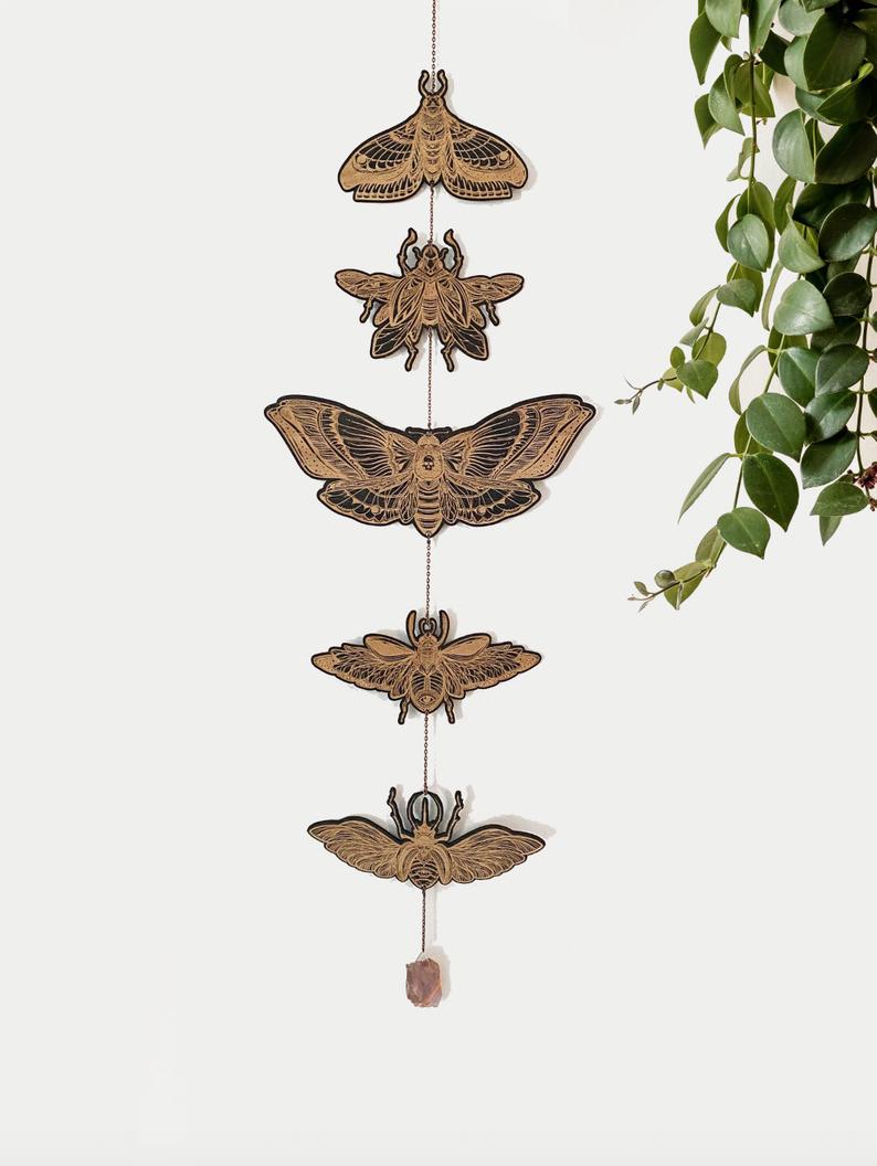 Moth and Beetle Garland