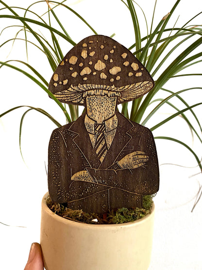 Mushroom Head Plant Stake